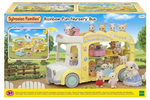 Sylvanian Families Play Set - Rainbow Fun Nursery Bus
