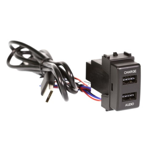 Dual Usb Charge & Sync To Suit Nissan 21mm X 36mm - AERPRO
