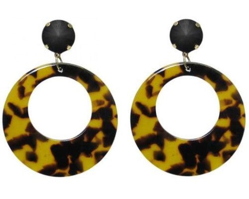Earring - Leopard Hoops