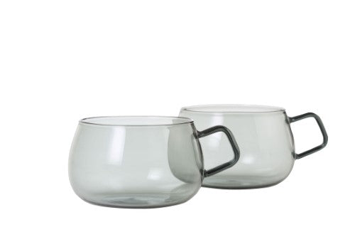 Cup Set - AdHoc Yuna 2 Piece Smoke Glass (400ml)