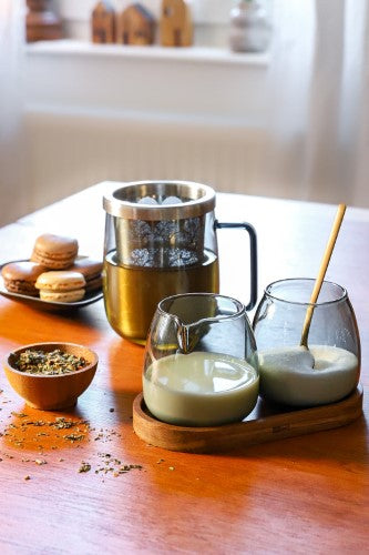 Tea Glass with Tea Infuser - AdHoc Yuna Smoke Glass (560ml)