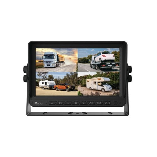 7in Heavy Duty Ahd Quad View Monitor With Dvr - AERPRO