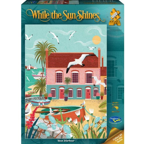 Jigsaw Puzzle - While the Sun Shines Boat Harbour (1000pcs)