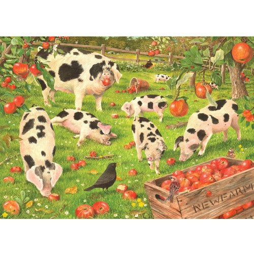 Jigsaw Puzzle - Kith & Kin Apple Orchard Pigs (1000pcs)