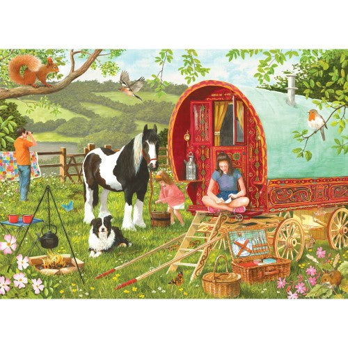 Jigsaw Puzzle - Weekend Away Horsedrawn Caravan (1000pcs)