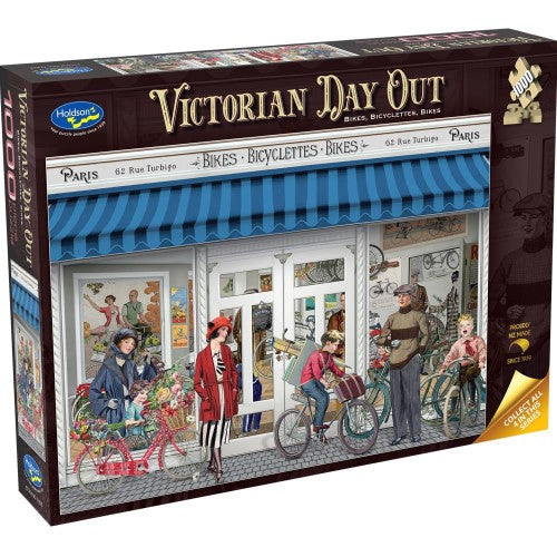 Victorian Day Out 1000pc Jigsaw Puzzle Bikes Bicyclettes Bikes (1000pcs)