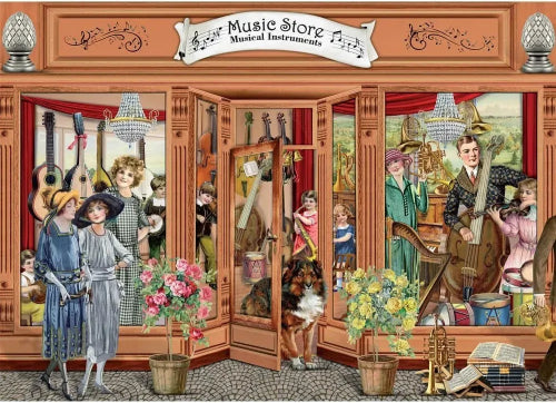 Jigsaw Puzzle - Victorian Day Out Music Store (1000pcs)