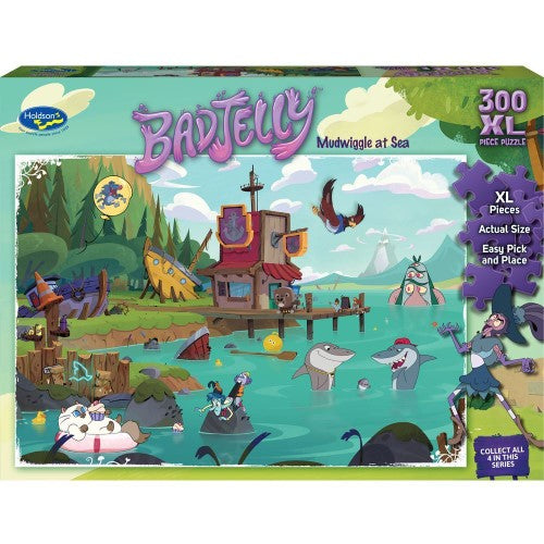 Jigsaw Puzzle - BadJelly Mudwiggle at Sea (300pc XL)
