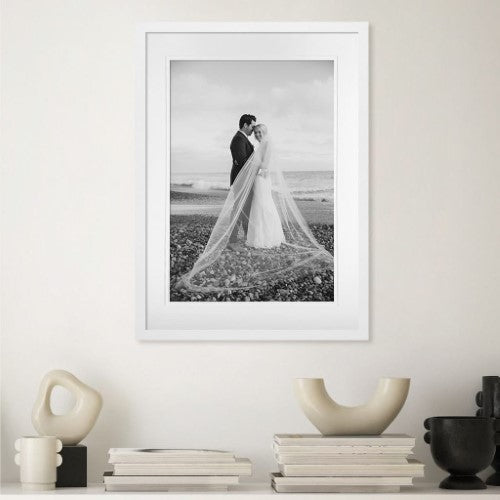 PROFILE ELEGANT DELUXE WHITE 6X8/4X6 PHOTO FRAME