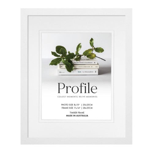 PROFILE ELEGANT DELUXE WHITE 6X8/4X6 PHOTO FRAME