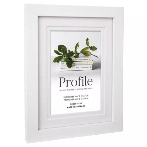 PROFILE ELEGANT DELUXE WHITE 12X16/8X12 PHOTO FRAME