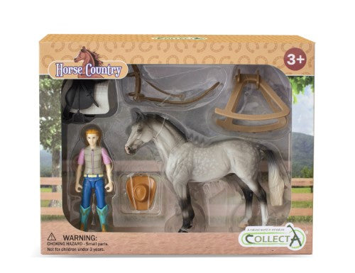 Figurine - CollectA Lady Hobby Rider & Accessories Window Box