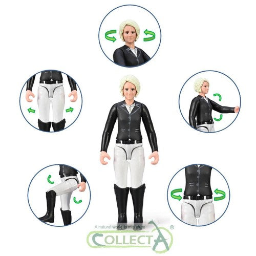 Figurine - CollectA Lady Tournament Rider with Equestrian Helmet