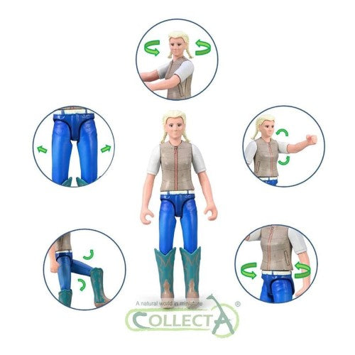 Figurine - CollectA Lady Hobby Rider with Cowgirl Hat