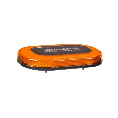 12/24v Eurotech Mini Led Light Box Flange Base Amber - NARVA
