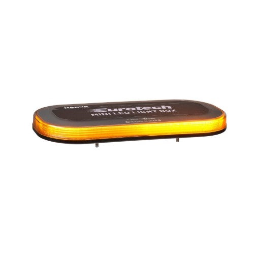 12/24v Eurotech Led L/Box Flange Clear Smoked Lens Amber - NARVA