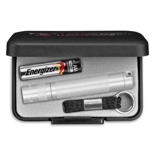 LED Flashlight - MAGLITE Solitaire 1 Cell AAA Pres Box (Silver)