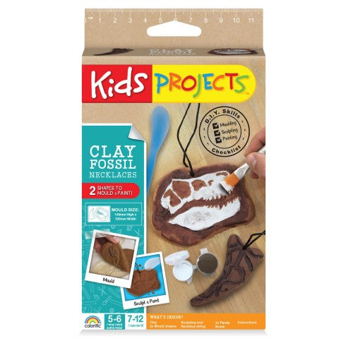 Kids Craft Kit - Kids Projects Impulse Clay Fossil Necklace