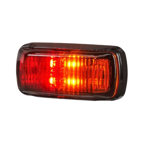 9-33v Mdl64 Led Side Marker Red Amb 0.5m Blk Base Deutsch - NARVA