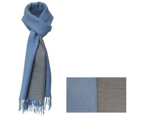 Scarf -Silk-touch Blue