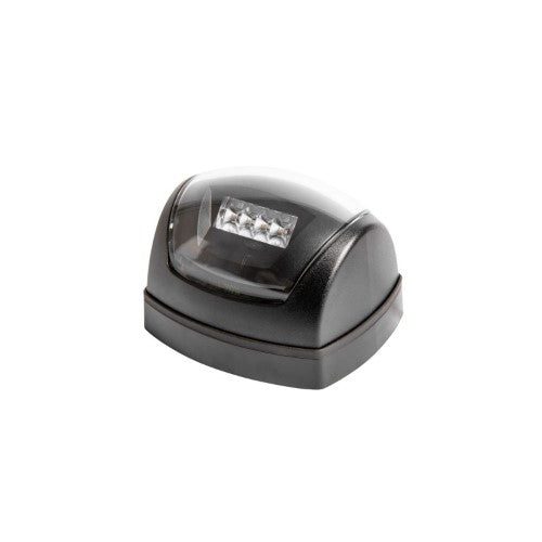 9-33v 2 Nautical Mile Led Starboard Lamp Clear Lens Black - NARVA