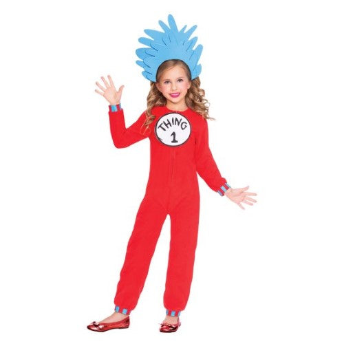 Costume Dr. Seuss Thing 1 & 2 Jumpsuit 3-4 Years