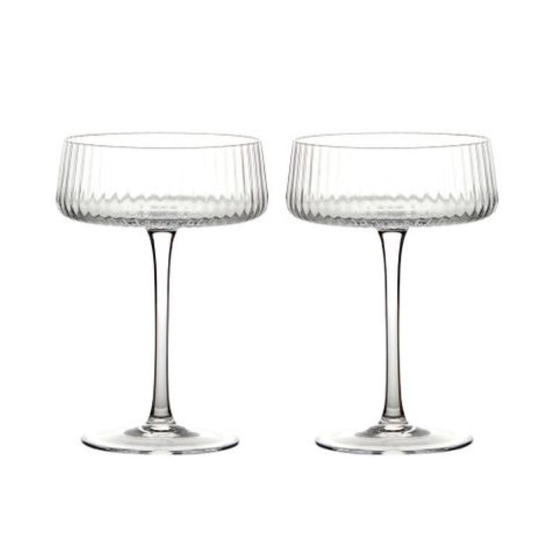 ASD Empire Champagne Saucer Clear (Set 2