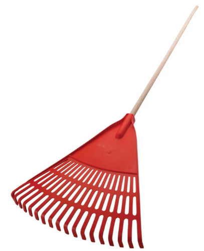 Atlas Trade 18T Orange Plastic Leaf Rake