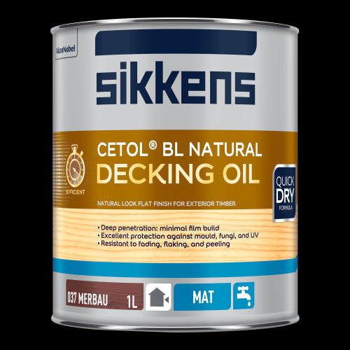 Sikkens BL Natural Decking Oil - Merbau 1L