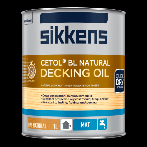 Sikkens BL Natural Decking Oil - Natural 1L