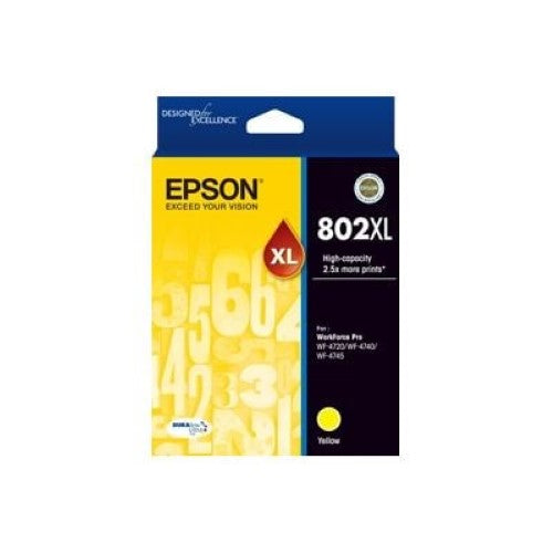Epson 802XL YELLOW DURABRITE INK (C13T356492)