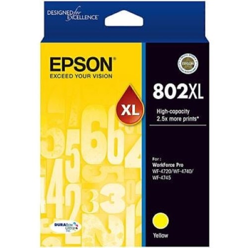 Epson 802XL YELLOW DURABRITE INK (C13T356492)