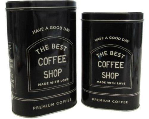 Coffee Tins Black