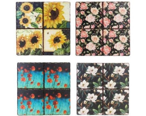 Floral Trivets Set of 4