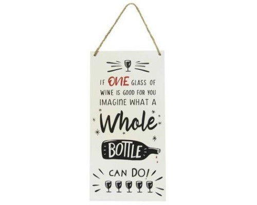 Wall Art - Long Drink Hanger Whole Bottle