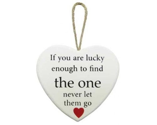Wall Art - Love Heart Hanger Neve rLet Go