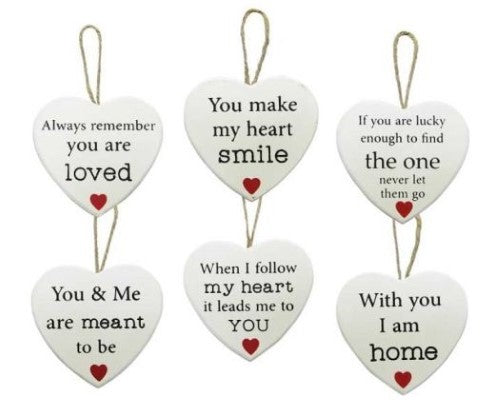 Wall Art - LoveHeart Hanger Set of 6
