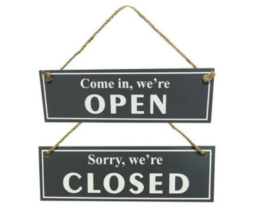 Wall Art - Open Closed Hanger