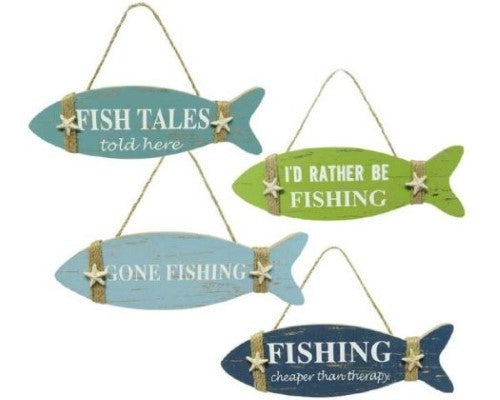 Wall Art - Fish Hanger Set 4