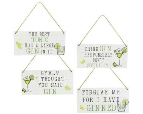 Wall Art - Gin Hanger Set 4