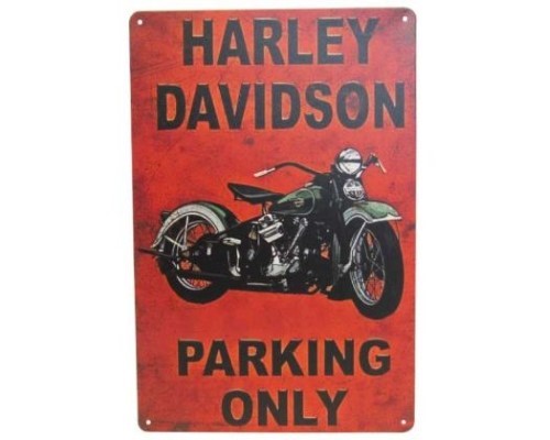 Wall Art Tin - Harley Parking