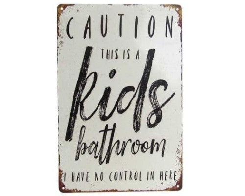 Wall Art Tin - Kids Bathroom