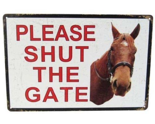 Wall Art Tin - Shut Gate