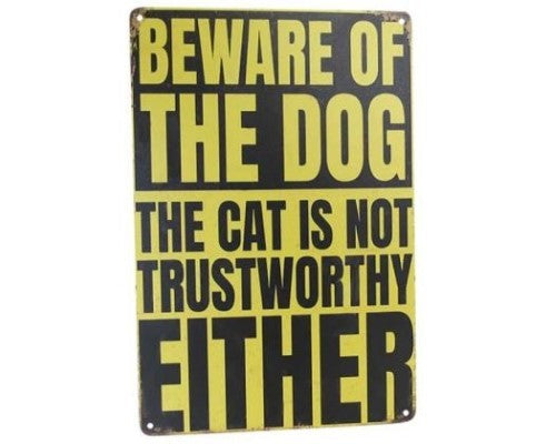 Wall Art Tin - Trustworthy Pets
