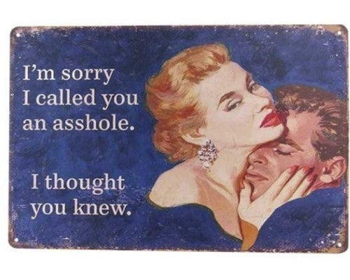 Wall Art Tin - Thought You K