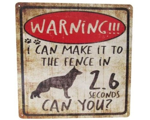 Wall Art Tin - SQ Dog Speed