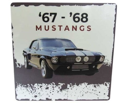 Wall Art Tin - SQ Mustang