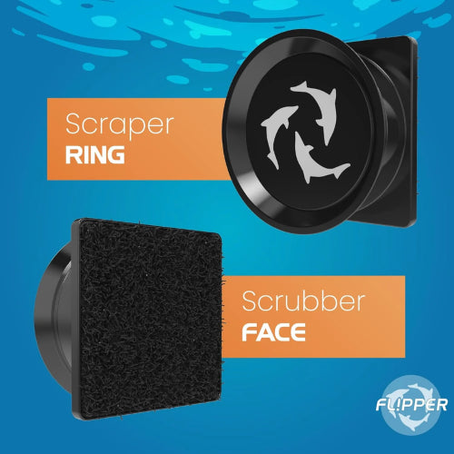 Aquatic Magnet Cleaner Flipper Pico 2in1 Scraper Black