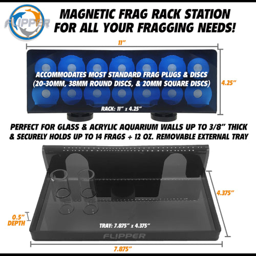 Aquatic Cleaning Tool  Flipper Frag Station - Blue