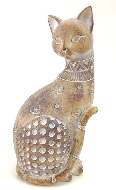 Ornament - Cat Natural (12 x 9 x 24.50cm)